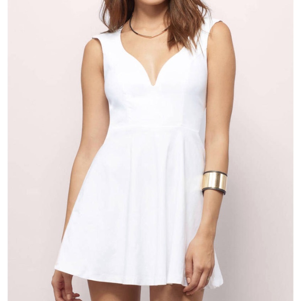 Tobi white skater dress